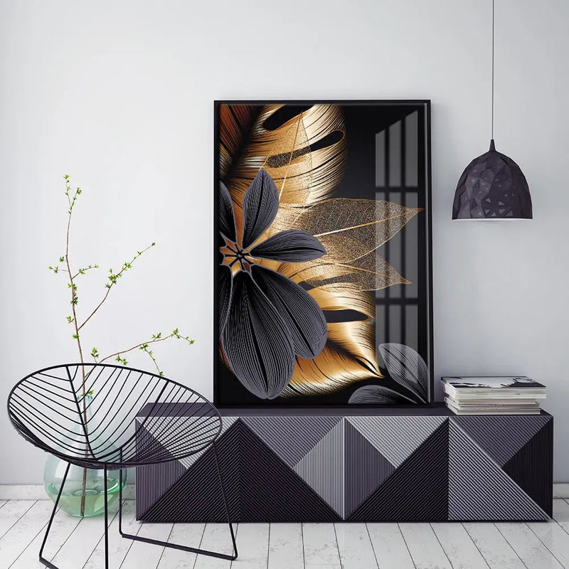 Midnight Bloom Canvas Art