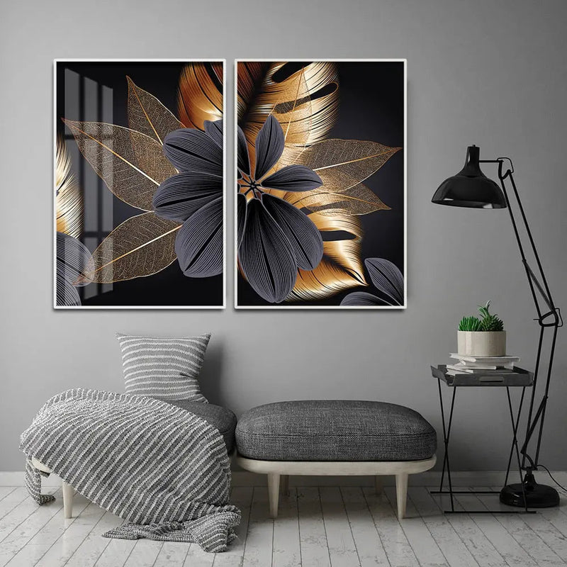 Midnight Bloom Canvas Art