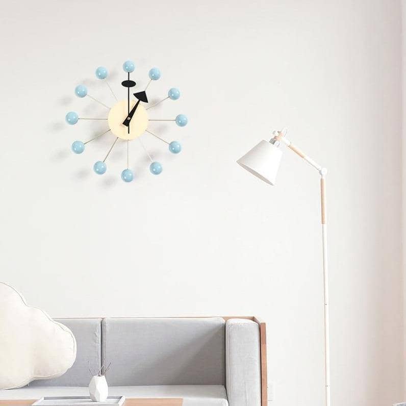 Minimalist 3D Ball Wall Clock – Modern Silicone Sphere Clock in 7 Stylish Colors, Perfect for Home & Office Decor