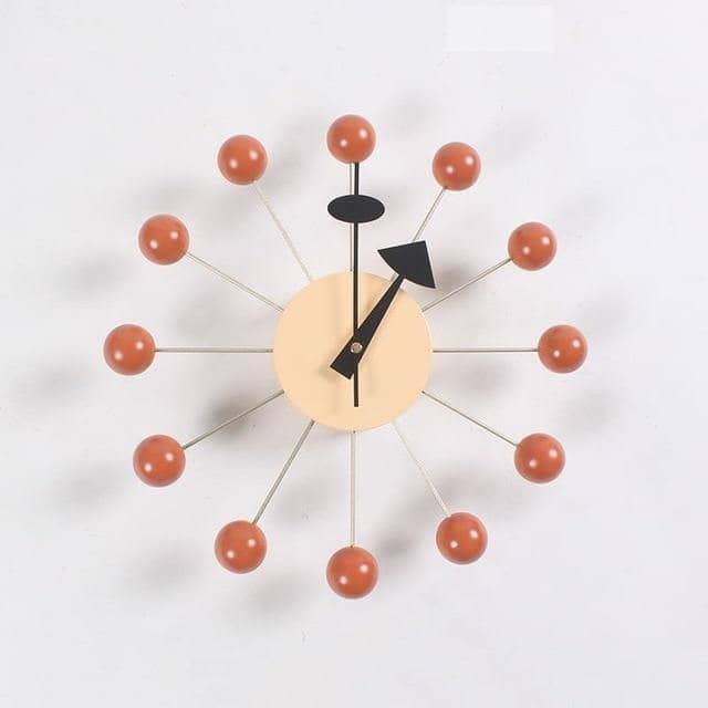 Minimalist 3D Ball Wall Clock – Modern Silicone Sphere Clock in 7 Stylish Colors, Perfect for Home & Office Decor