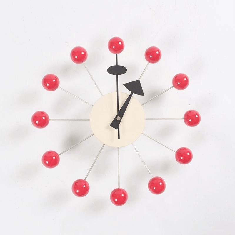 Minimalist 3D Ball Wall Clock – Modern Silicone Sphere Clock in 7 Stylish Colors, Perfect for Home & Office Decor