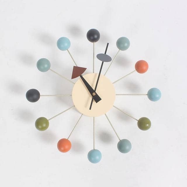 Minimalist 3D Ball Wall Clock – Modern Silicone Sphere Clock in 7 Stylish Colors, Perfect for Home & Office Decor