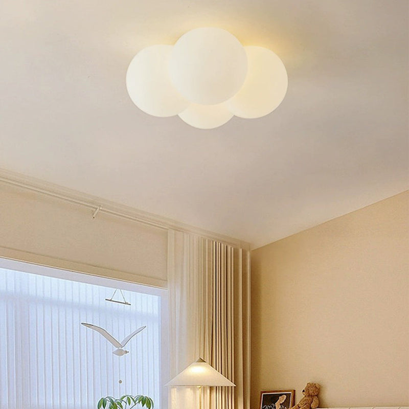 Miravique White Cloud Bubbles Ceiling Light - Modern LED Fixture for Living Room, Bedroom, Hallway