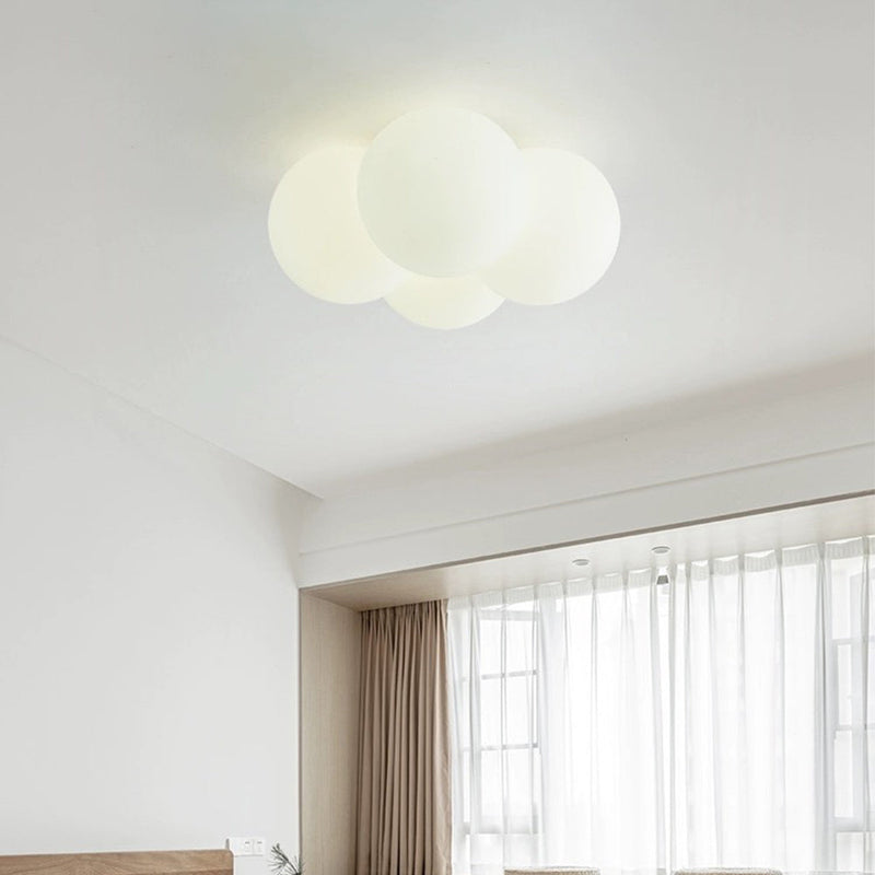 Miravique White Cloud Bubbles Ceiling Light - Modern LED Fixture for Living Room, Bedroom, Hallway