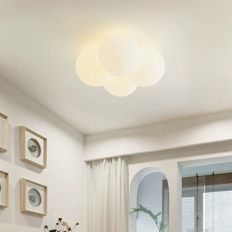 Miravique White Cloud Bubbles Ceiling Light - Modern LED Fixture for Living Room, Bedroom, Hallway