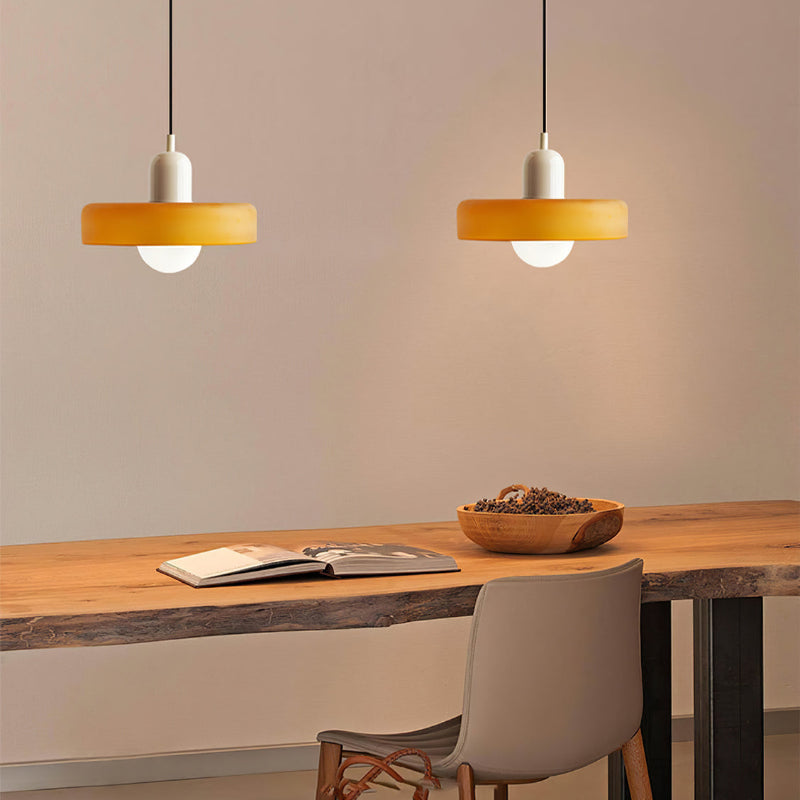 Bauhaus Pendant Lamp – Colored Glass Stylish Design