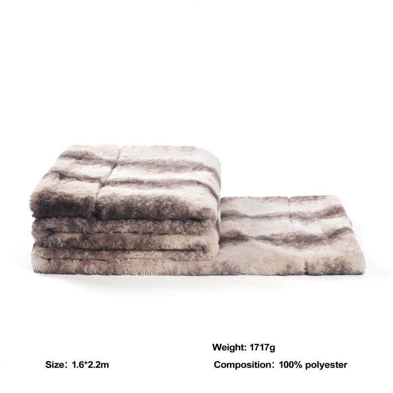 CocoaLux – Brown Faux-Fur Blanket