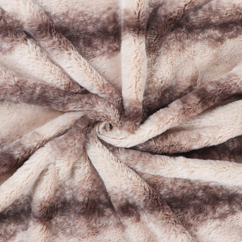 CocoaLux – Brown Faux-Fur Blanket