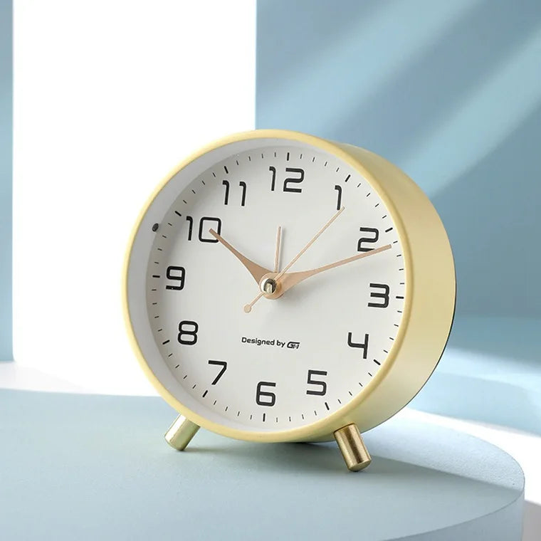 Modern Scandinavian Silent Table Clock