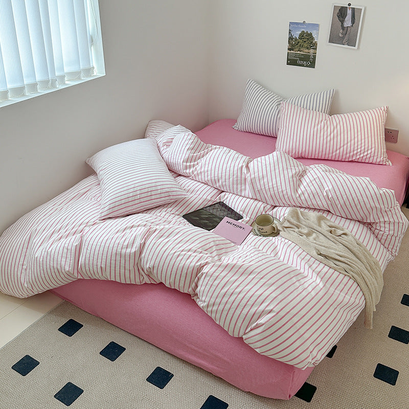 Scandinavian Retro Stripes Bedding Set