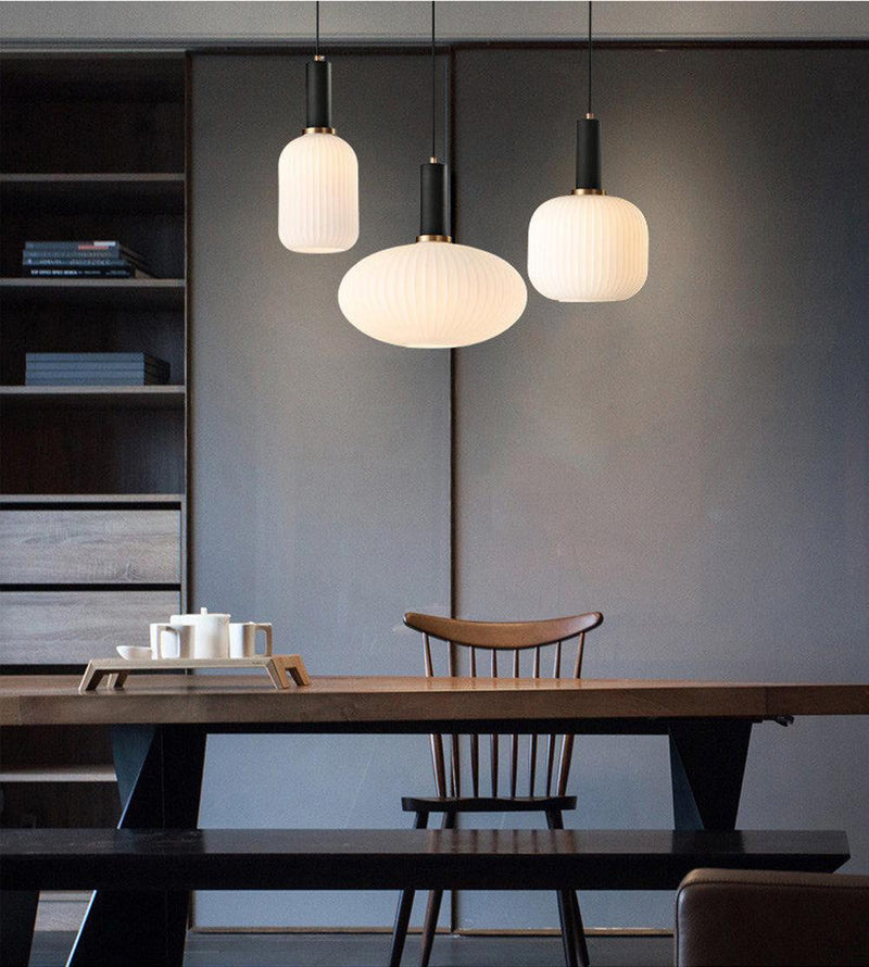 Nordic Fluted Glass Pendant Lights