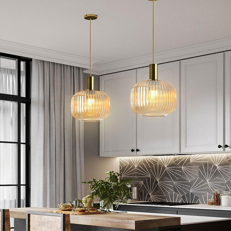 Nordic Fluted Glass Pendant Lights