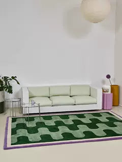 Checkerboard Fluffy Rug