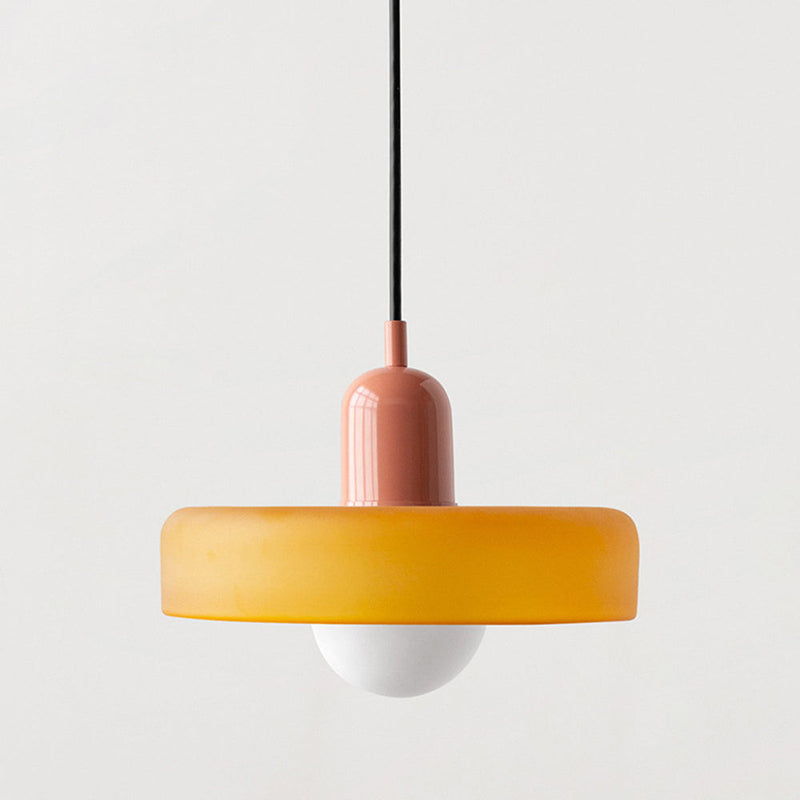 Bauhaus Pendant Lamp – Colored Glass Stylish Design