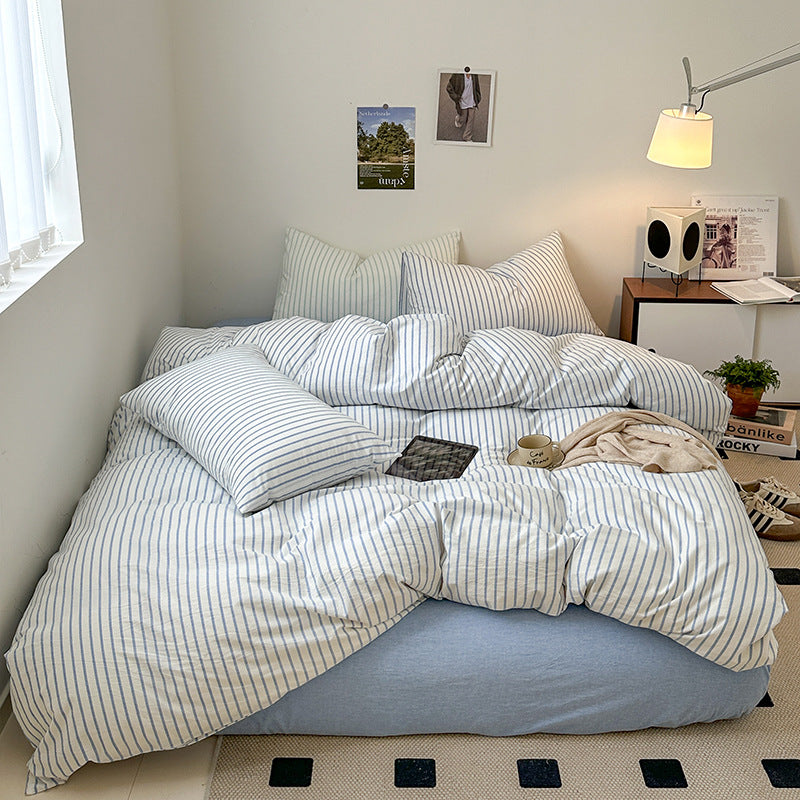 Scandinavian Retro Stripes Bedding Set