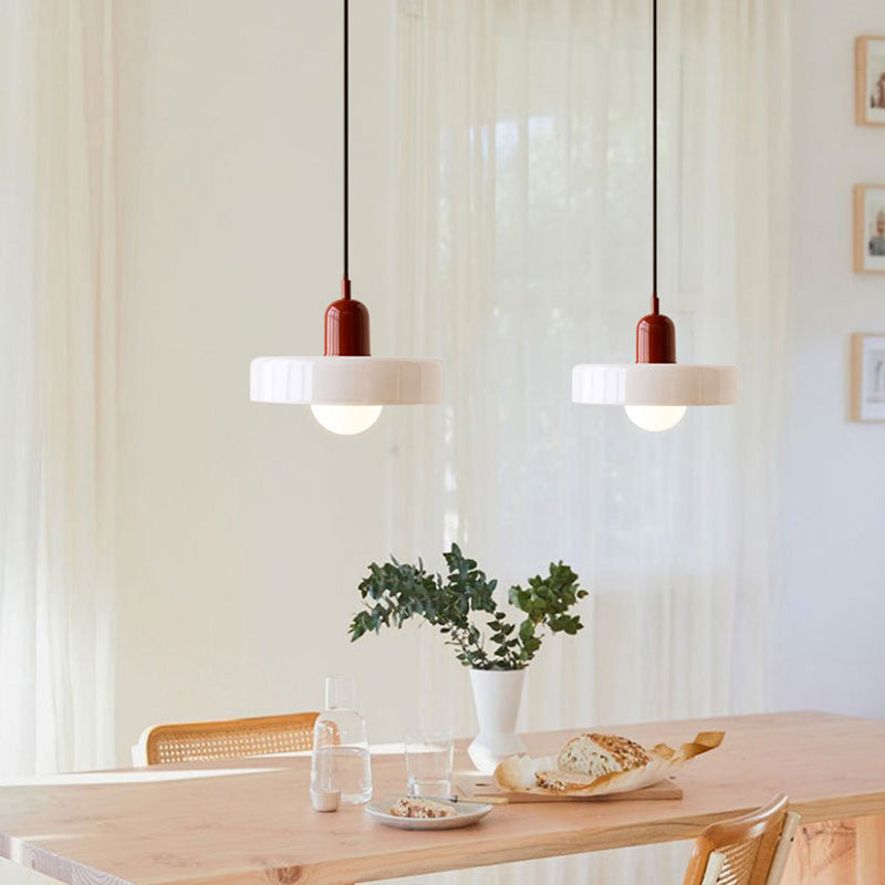 Bauhaus Pendant Lamp – Colored Glass Stylish Design