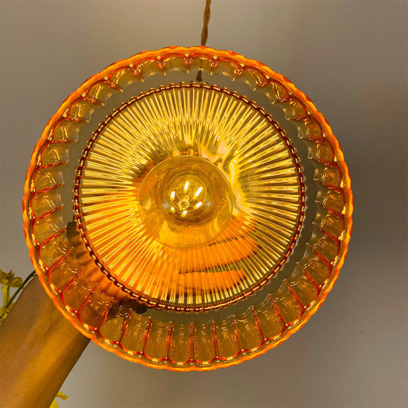 Miravique Retro Glass Shade Pendant Lamp