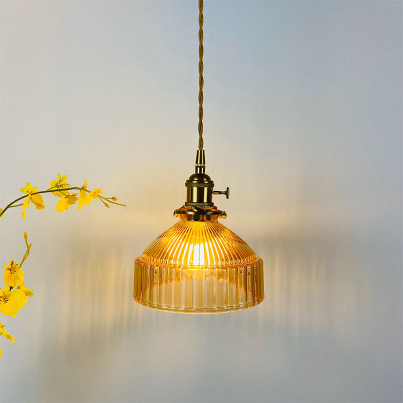 Miravique Retro Glass Shade Pendant Lamp