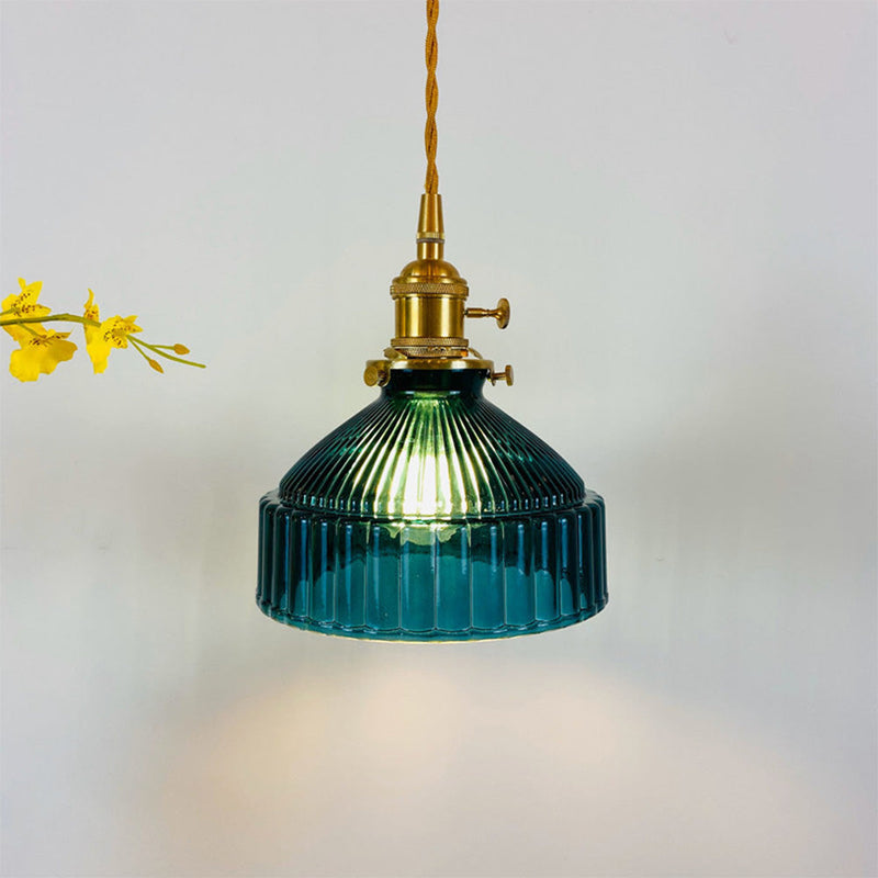 Miravique Retro Glass Shade Pendant Lamp