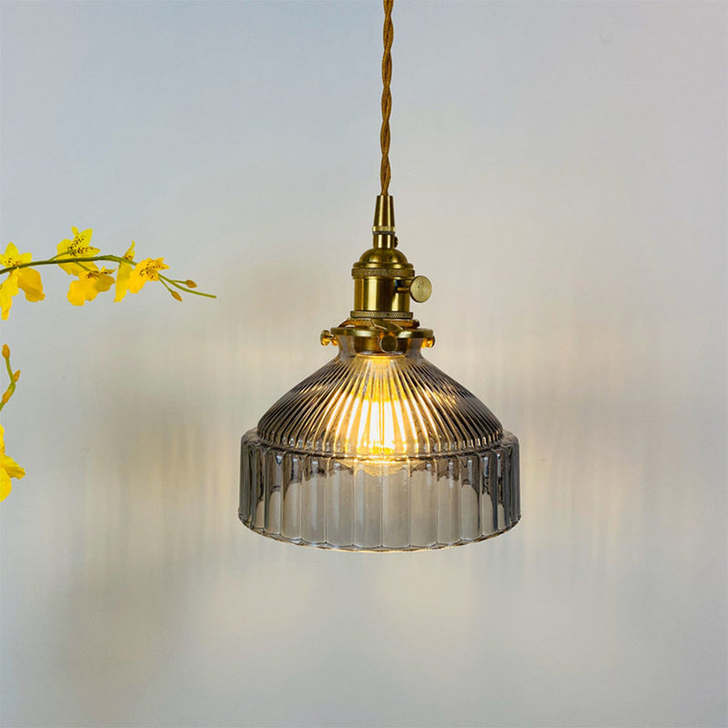 Miravique Retro Glass Shade Pendant Lamp