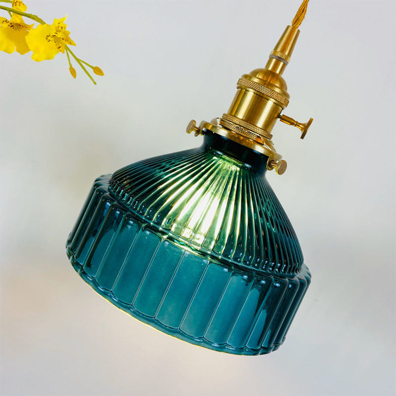 Miravique Retro Glass Shade Pendant Lamp