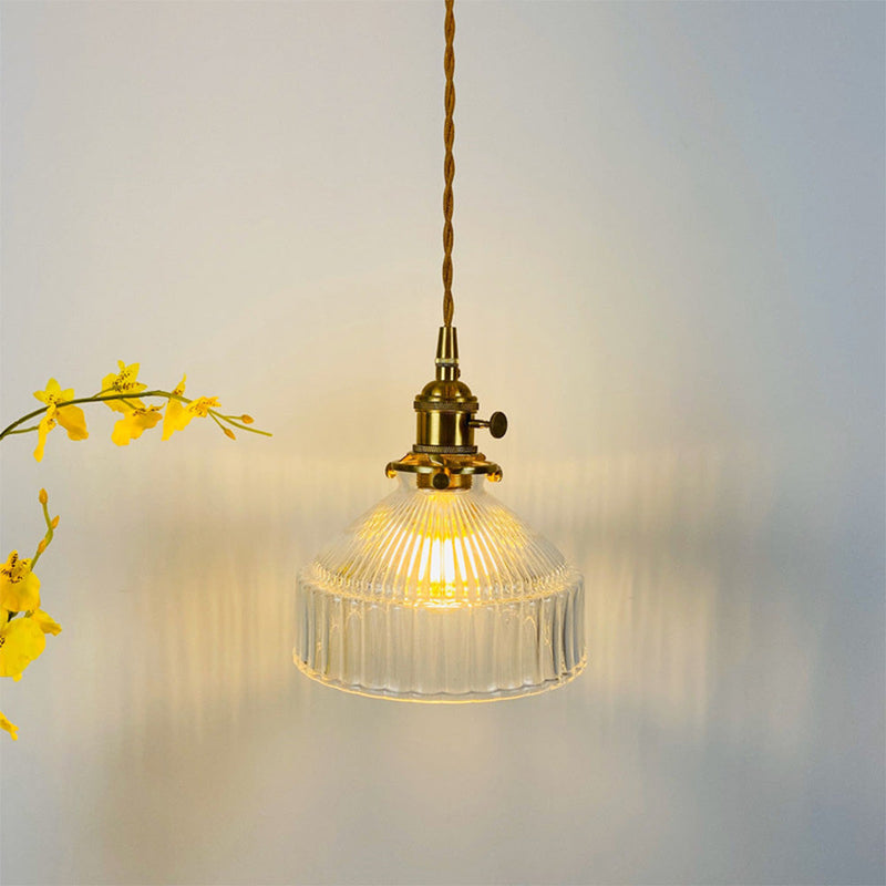 Miravique Retro Glass Shade Pendant Lamp