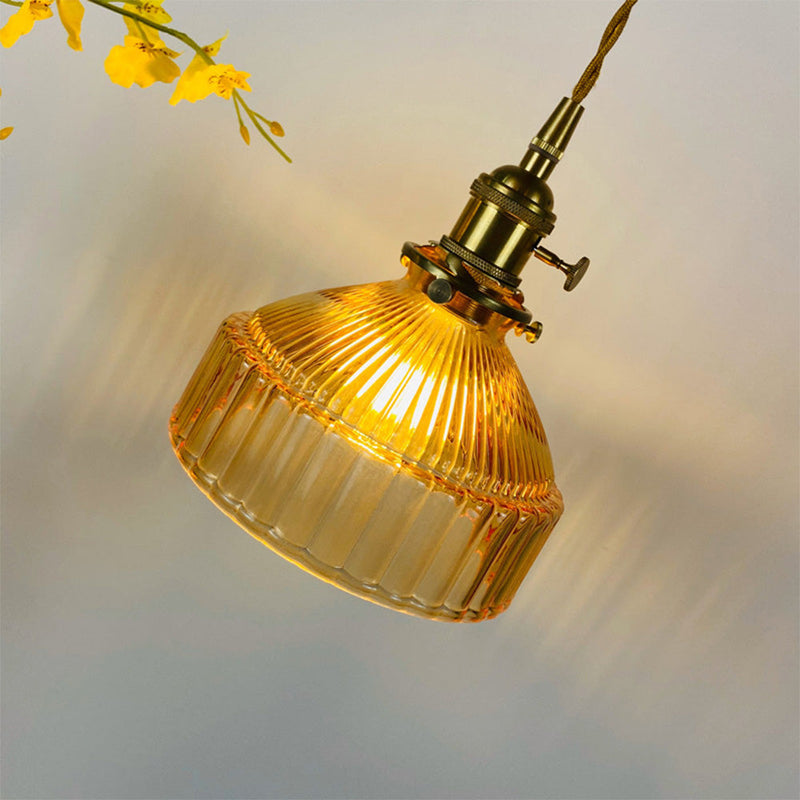 Miravique Retro Glass Shade Pendant Lamp