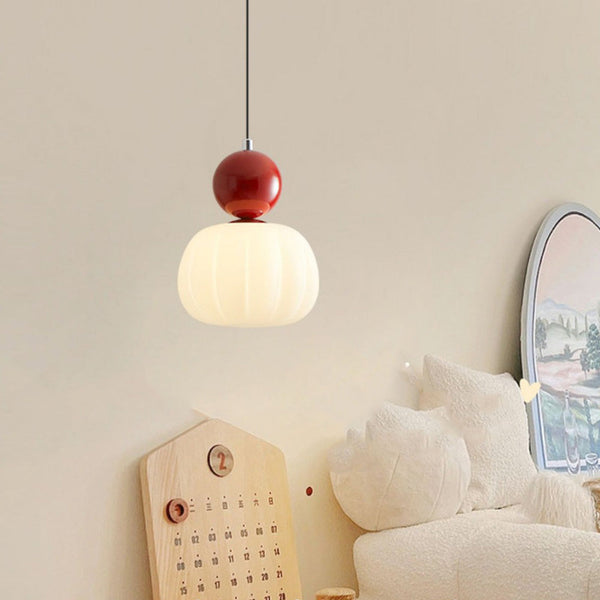 Miravique Mini Pumpkin Shade Pendant Lamp