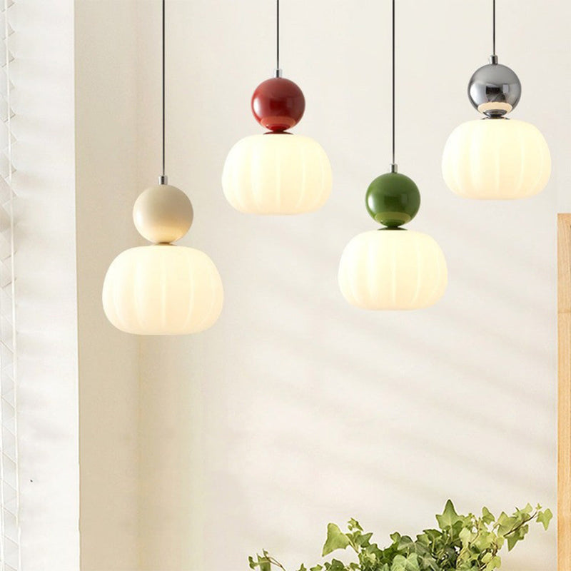 Miravique Mini Pumpkin Shade Pendant Lamp