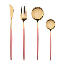 4Pcs Two-Tone Cutlery Set