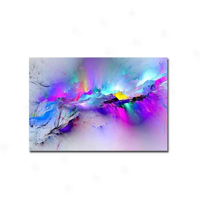 Prismatic Explosions Canvas Art