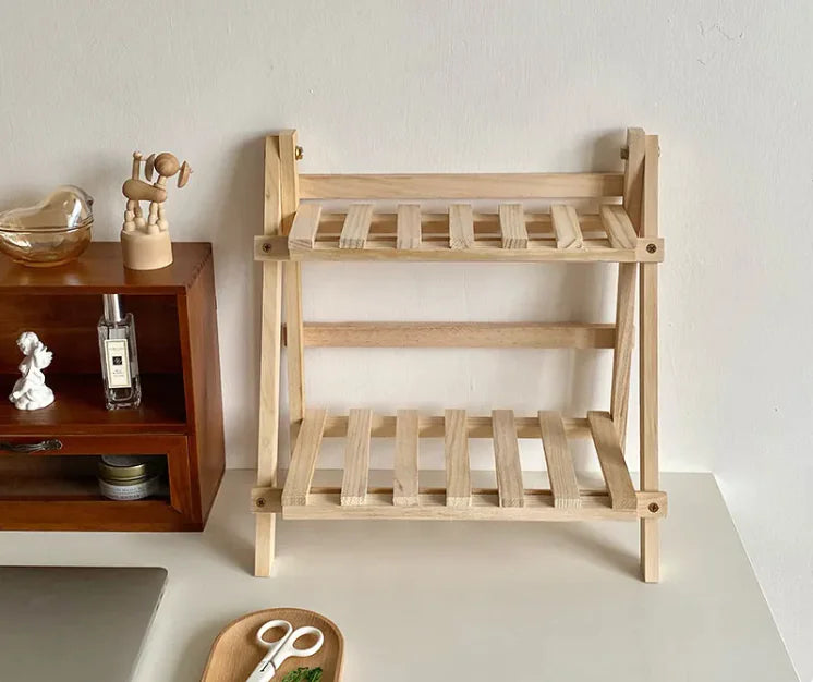 Minimalist Wooden Organizer Storage Rack