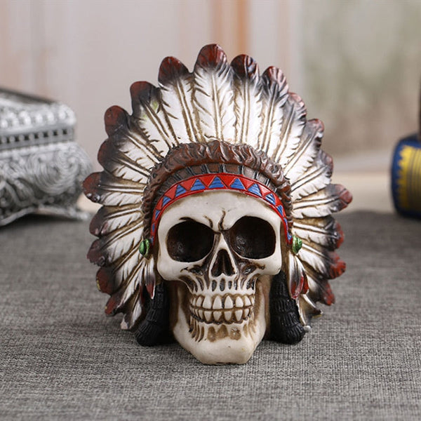 Indians Skull Sculpture