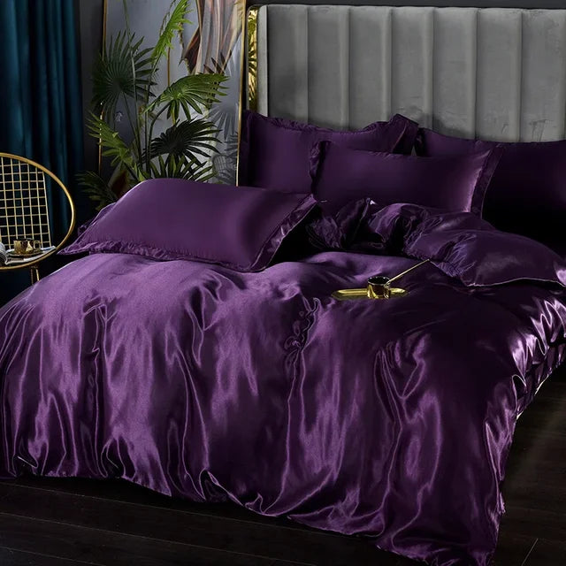 LuxeSilk Satin Bedding Set – Premium Silk Elegance