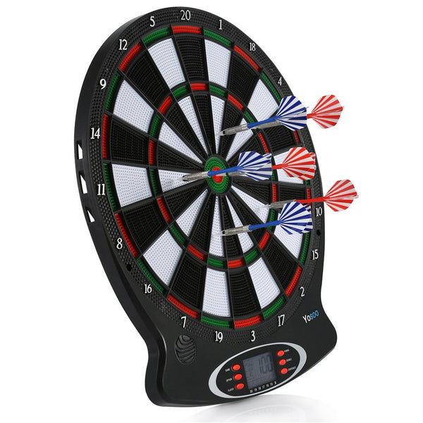 Professional Electronic Hanging Dartboard with LCD Scoreboard