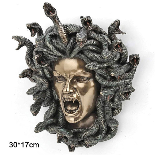 Gothic Myth Medusa Wall Front Door Ornament