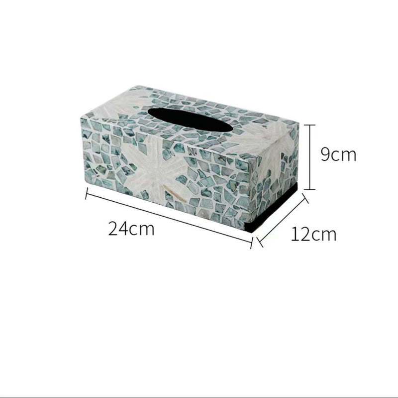 Mother Of Pearl Tissue Box