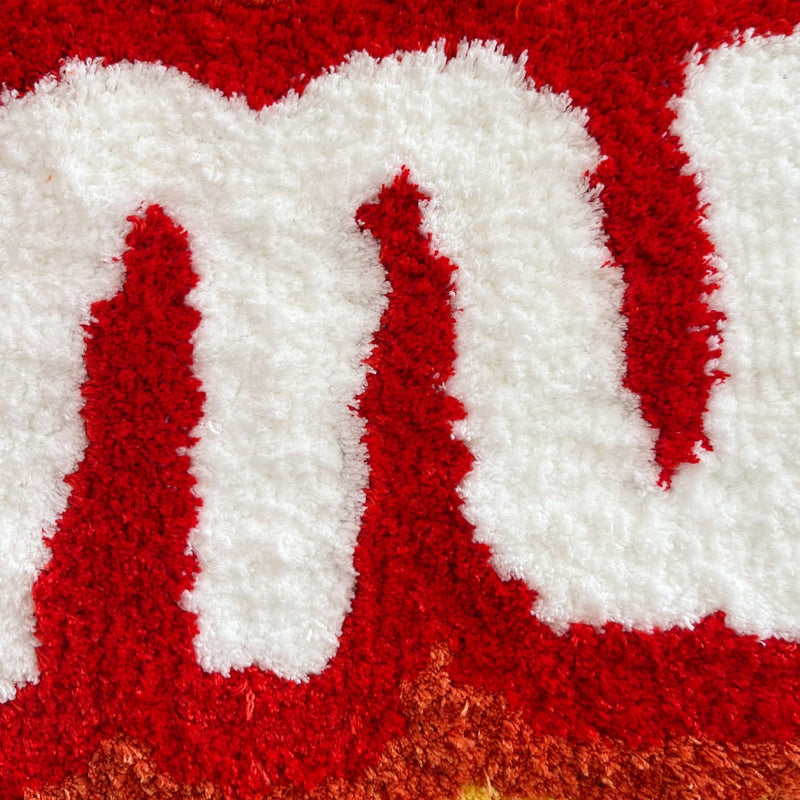 Rainbow Letter Tufted Hand-Crafted Rug