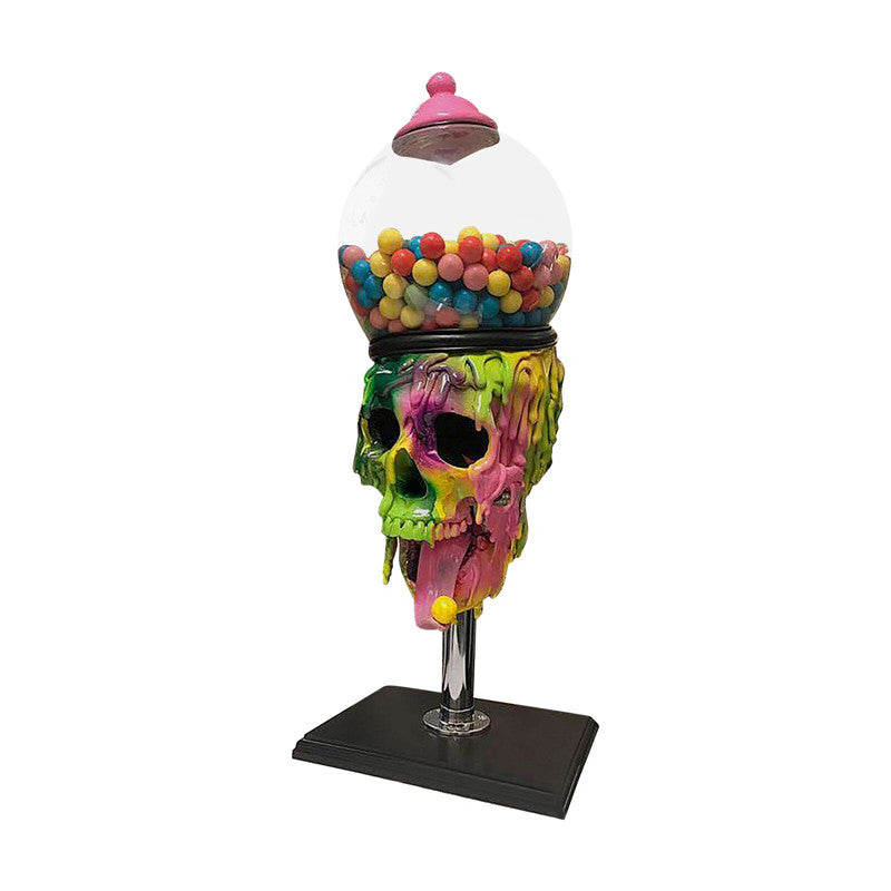 Skull Bubble Gum Machine Halloween Table Ornaments