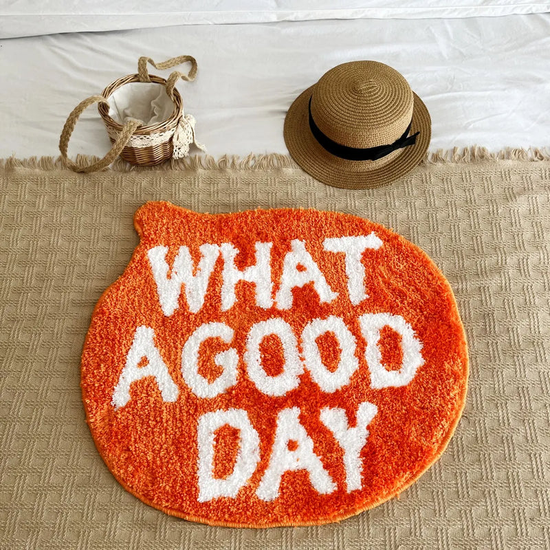 "What A Good Day" Hand-Crafted Mat