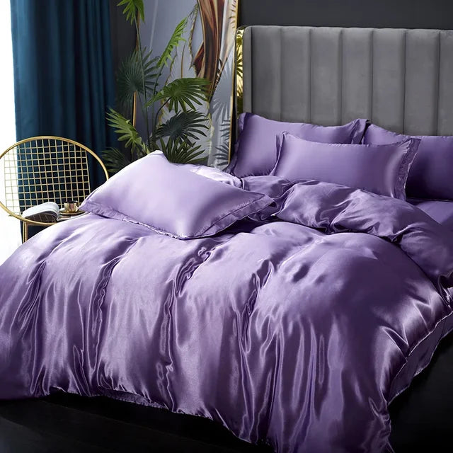 LuxeSilk Satin Bedding Set – Premium Silk Elegance