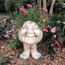 Flower Pot - Muggle - Funny Face - Resin Succulent Plant Planter