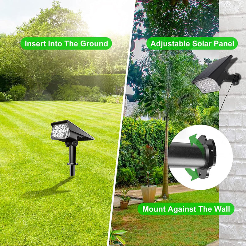 Solar Power Landscape Spotlights Garden Light outdoor IP65 Spotlight