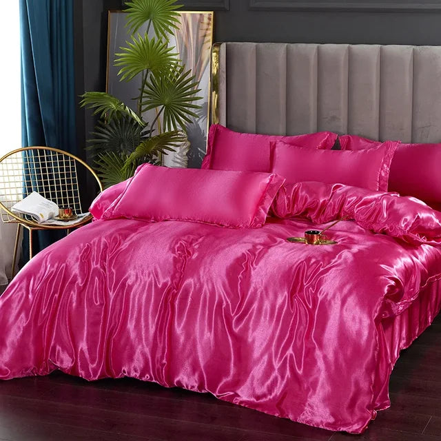 LuxeSilk Satin Bedding Set – Premium Silk Elegance