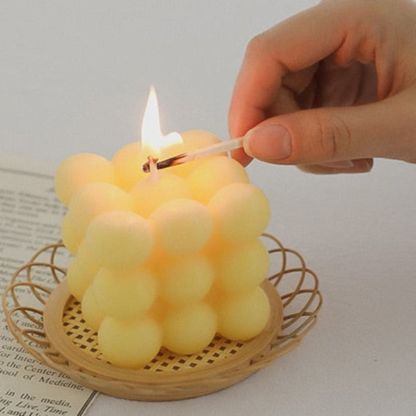 Bubble Cube Decorative Candles