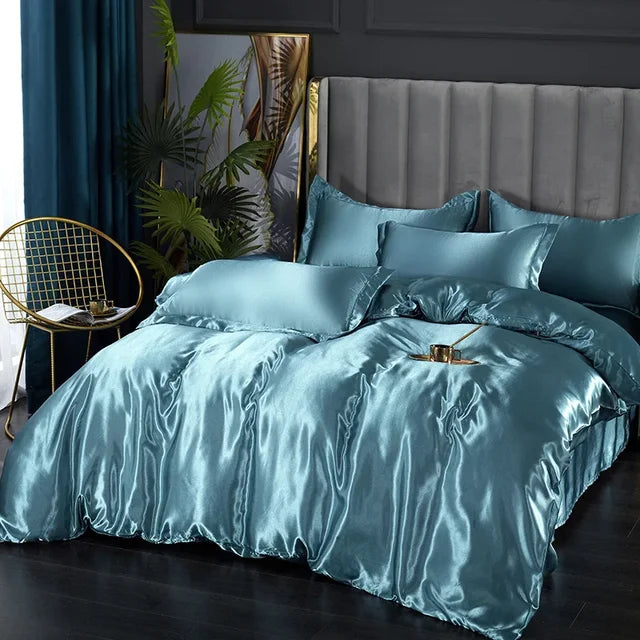 LuxeSilk Satin Bedding Set – Premium Silk Elegance