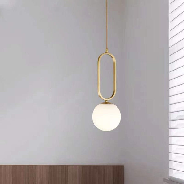 Miravique Hooked Glass Ball Pendant Lights