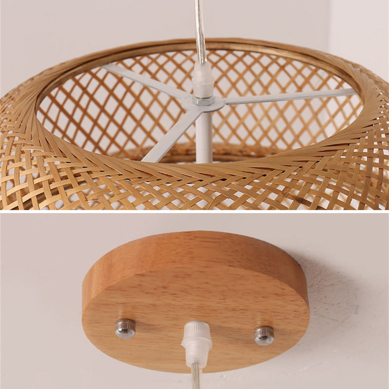 Miravique Knitted Weaving Bamboo Pendant Lamp