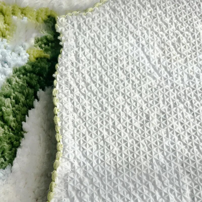 Colorful Moss Tufted Rug