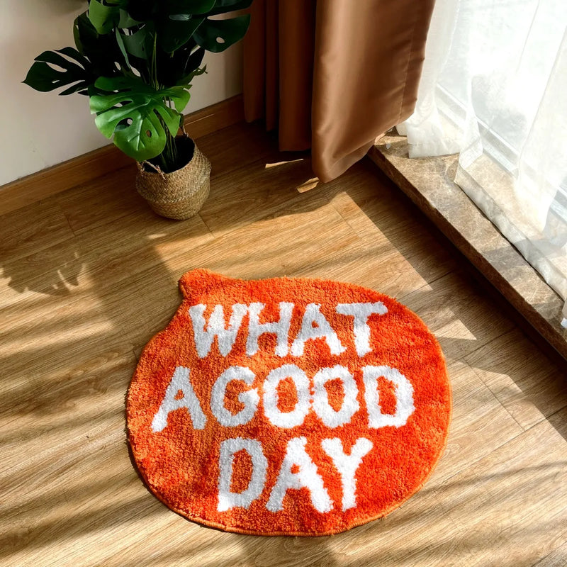 "What A Good Day" Hand-Crafted Mat